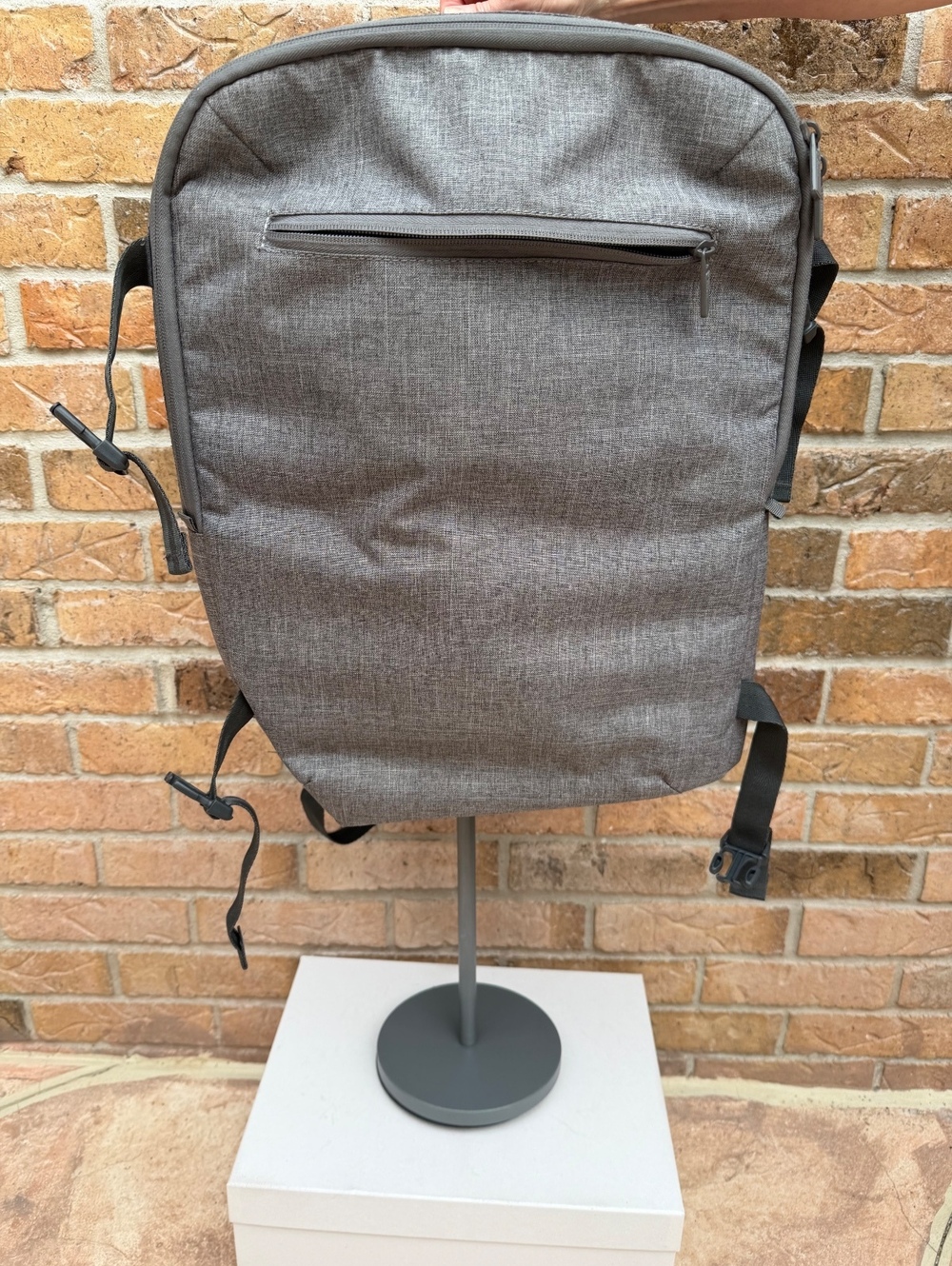Gray Convertible Travel Backpack Carry On Laptop Weekender Bag